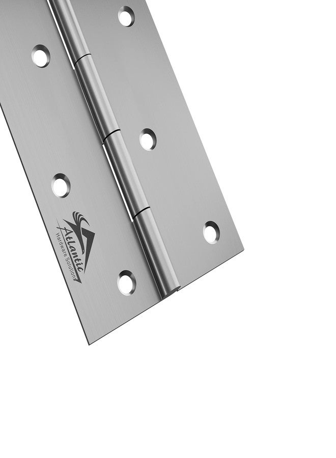 أتلانتيك مفصلات أبواب ونوافذ أتلانتيك 5 بوصة × 14 مقياس/2 مم سمك، للمنزل والمكتب والفندق، للأبواب والنوافذ الرئيسية وغرف النوم والمطابخ والحمامات، رأس ملحوم من الفولاذ المقاوم للصدأ عالي الجودة (لمسة نهائية غير لامعة، عبوة من 12 قطعة). - Image 3